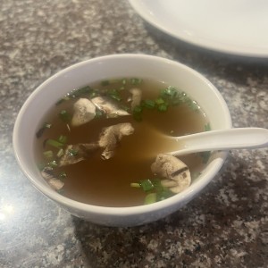 Sopa de hongos 