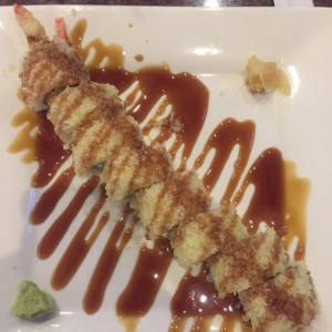 sushi apanado con camaron 