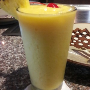 Jugo de naranja con mango