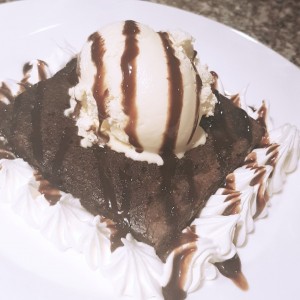 Brownie con helado???