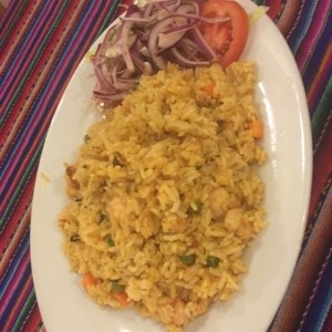 Arroz con camarones