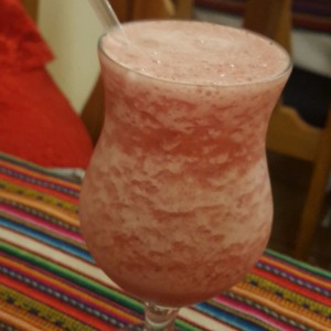 jugo de fresa