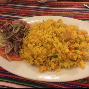 arroz con camarones 