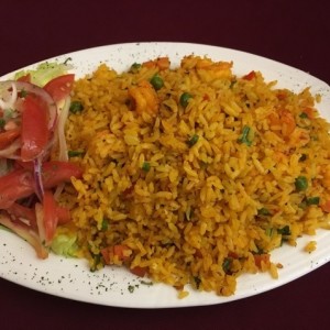 Arroz con camarones