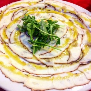 Especiales - Carpaccio di pulpo