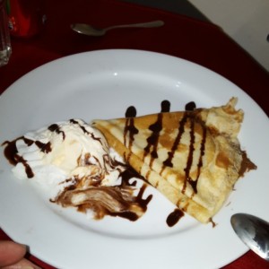 Creps de Nutella con helado