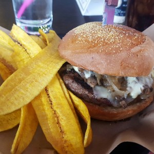 Mushroom Swiss Burger