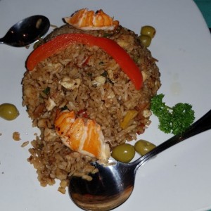 Arroz con langostas