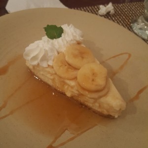 Cheesecake de banano