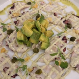 Carpaccio de pulpo