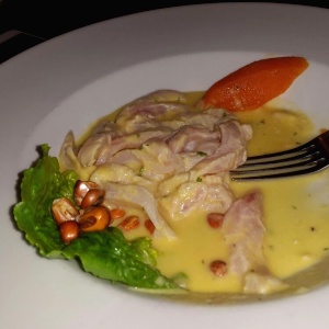 Tiradito a la huancaina