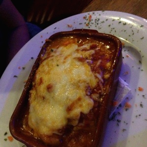 lasagna de mariscos