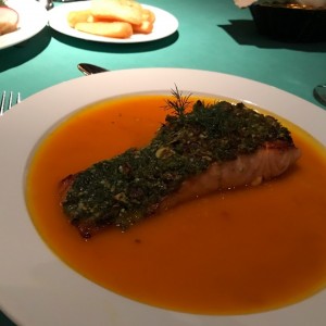 salmon en salsa de maracuya