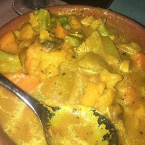 vegetales al curry