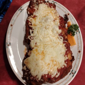 Milanesa de pollo Napolitana