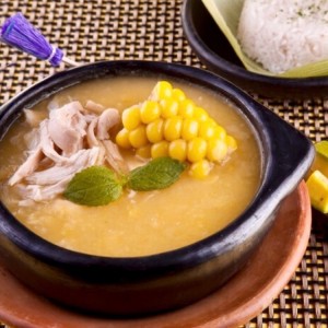 Comida Colombiana - Ajiaco con Pollo
