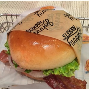 hamburguesa con bacon