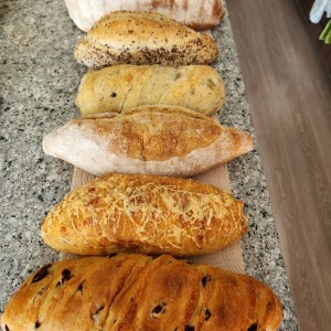 variedad de panes 