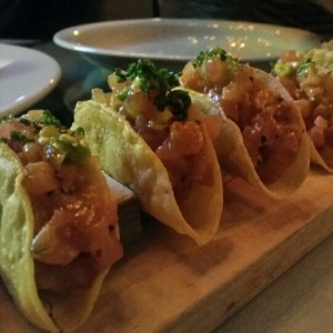 Tacos de salmon