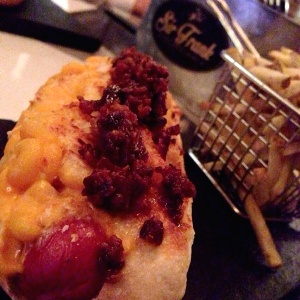 Hot dog Mac and Cheese