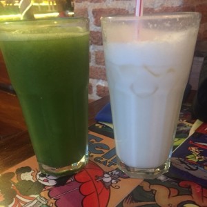 limonada de hierbabuena y coco