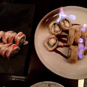 Sushi Budha y Ebi Flambee