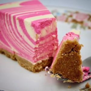 cheesecake de limonada rosada