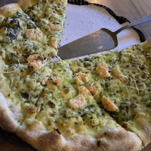 Pizza fiorella (camarones)