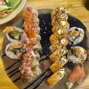 Ebi tempura y Dragon roll