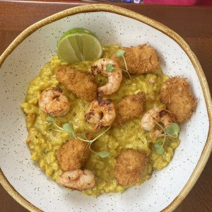 Risotto de coco y curry