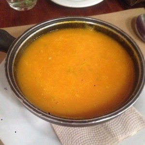 sopa de zanahoria con gengibre 