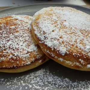 Pancakes con miel de Maple 