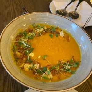 Sopa auyama y zanahoria