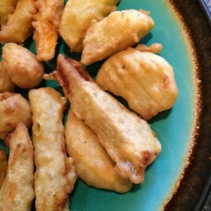 Frutas tempura
