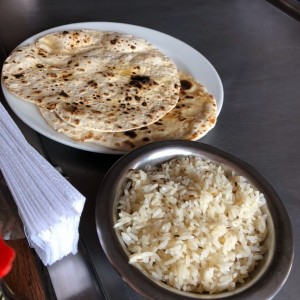 Chapaty & arroz jazmin