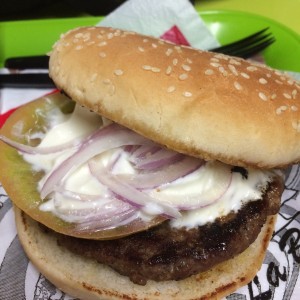 hamburguesa de cordero