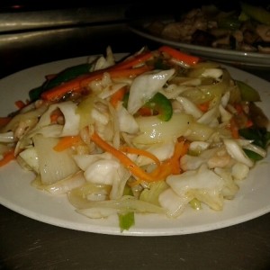 Chop Suey con micro camarones