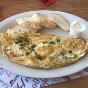 Omellette pavo y queso