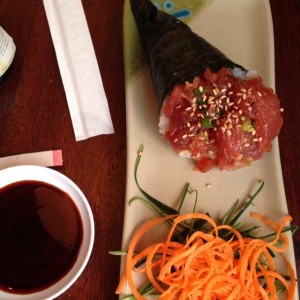 Cono de sushi, Spicy tuna 