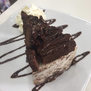 torta helada de brownie