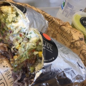 Burrito de pork belly