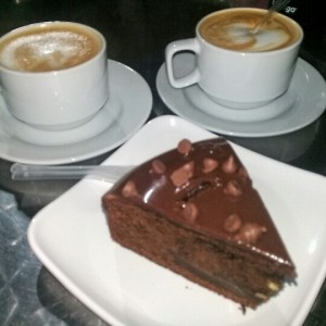 cafes torta de chocolate