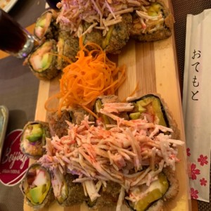 sushi con platano