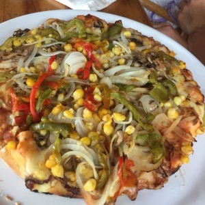 Pizza con vegetales 