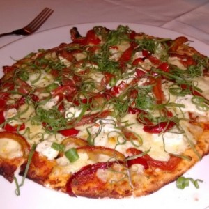 Pizza de tomate horneado 