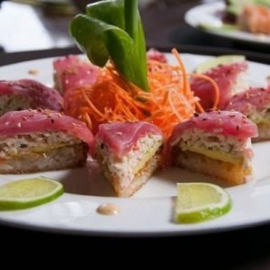 Sushi pizza