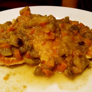 Pechuga de Pollo con salsa Ratatouille