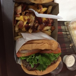 hamburguesa de tocineta 